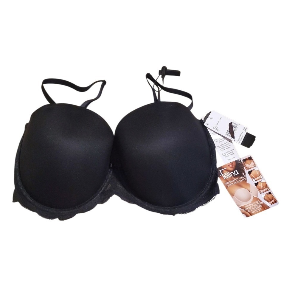 Felina Strapless Bra Graduated Padded‎ Push Up Convertible
